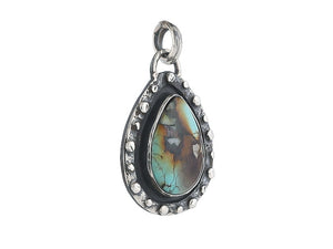 Sterling Silver Turquoise Drops Pendant, (SP-5839)