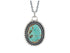 Sterling Silver Turquoise Handcrafted Artisan Pendant, (SP-5828)