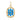 Pave Diamond & Turquoise Pendant, (DPM-1288)