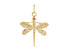 Pave Diamond & Ruby Dragonfly Pendant, (DPM-1293)