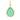 Pave Diamond & Chrysoprase Drop Pendant, (DPM-1289)