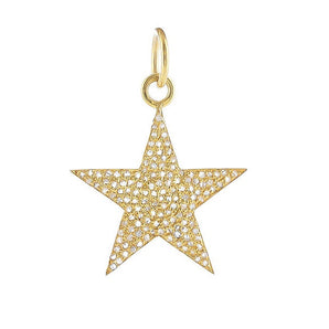 Pave Diamond Star Pendant, (DPM-1296)