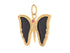 Pave Diamond & Ruby Enamel Butterfly Pendant, (DPM-1346)