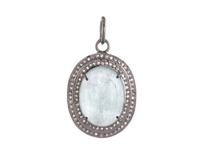 Pave Diamond & Emerald Pendant, (DPM-1334)