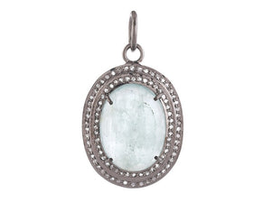 Pave Diamond & Emerald Pendant, (DPM-1334)
