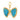 Pave Diamond & Turquoise With Blue Sapphire Butterfly Pendant, (DPM-1345)