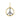 Pave Diamond Peace Sign Pendant, (DPS-223)