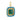 Pave Diamond & Emerald, Turquoise Pendant, (DPM-1283)