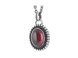 Sterling Silver Ruby Handcrafted Artisan Pendant, (SP-5833)