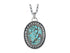 Sterling Silver Turquoise Handcrafted Artisan Pendant, (SP-5818)
