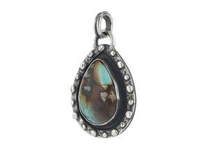 Sterling Silver Turquoise Drops Pendant, (SP-5839)