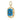 Pave Diamond & Turquoise Pendant, (DPM-1288)