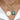 14K Solid Gold Pave Diamond & Malachite Compass North Star Pendant, (14K-DP-037)