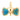 Pave Diamond & Turquoise With Blue Sapphire Butterfly Pendant, (DPM-1344)
