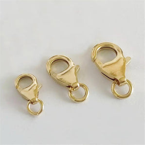 14K Gold Filled Oval Trigger Clasp Finding, 3 Sizes - 9mm, 11.5mm, 13mm,  (GF-471)