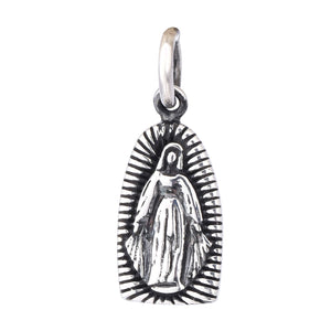 Sterling Silver Mary Catholic Charm  -- SS/CH1/CR56