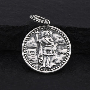 Sterling Silver Roman Warrior Coin Charm,  (SS/CH1/CR59)