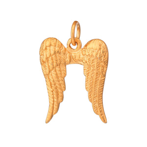 Gold Vermeil over Sterling Silver Angel Wing Charm -- VM/CH1/CR70