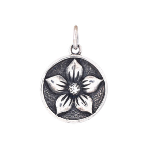 Sterling Silver Lotus Charm -- SS/CH2/CR119