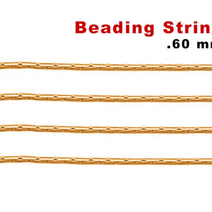 Gold Filled Beading String Chain, 0.60 mm, (GF-021)