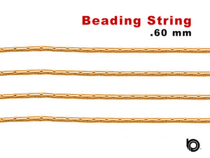 Gold Filled Beading String Chain, 0.60 mm, (GF-021)