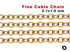 14K Gold Filled Fine Cable Chain, 2.1x1.6 mm, (GF-037)