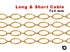 14K Gold Filled Long and Short Cable Chain, 7x3 mm, (GF-065)