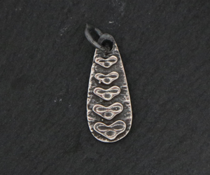 Sterling Silver Artisan Five Dangle Heart Pendant   (AF-182) - Beadspoint