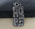Sterling Silver Artisan Hope Tag Pendant, (AF-180)