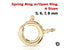 Gold Filled Spring Ring w/open Ring Clasp, 4 Sizes (GF/450)