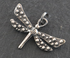 Sterling Silver Artisan Dragonfly Charm, Dragonfly, (AF-174)