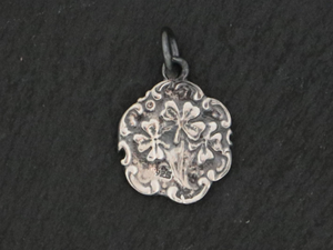 Sterling Silver Coin Flower Pendant -- (AF-252) - Beadspoint