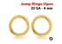 Gold Filled 22 GA Open Jump Rings, 4mm, 20 Pieces (GF/JR22)