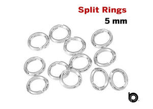 Sterling Silver Split Rings,10 pieces, (SS/750/5)