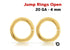 Gold Filled 20 GA Open Jump Rings,10 Pieces, (GF/JR20/4)