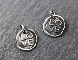 Sterling Silver handmade Love Charm,  (AF-916) - Beadspoint