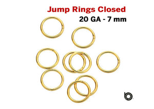Gold Filled 20 GA Close Jump Rings,5 Pieces, (GF/JR20/7)