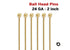 Gold Filled 24 GA, 2 Inch, Ball Head Pins,10 Pieces, (GF/B24)