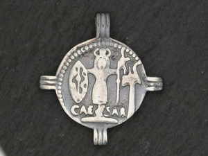 Sterling Silver Large Medallion Pendant -- (AF-249) - Beadspoint