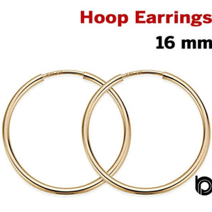 Gold Filled Hoop Earrings, (GF/706)