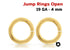 Gold Filled 19 GA 4 mm Open Jump Rings-10 Pieces, (GF/JR19/4)