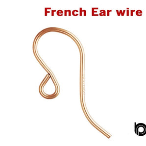 Rose Gold French Ear Wire, (RG/310)