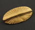 Gold Vermeil Textured Oval Bead, (VM/6805)
