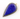 Lapis w/ White Sapphire, 1 Piece (LPS/WTZ/47x27) - Beadspoint