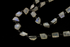 Rainbow Moonstone Fancy Cut Bezel Chain in Antique Rhodium, (RNBFCY-11)