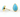 Turquoise Ear Studs w/Ear nuts, (ST/TURQ/02) - Beadspoint