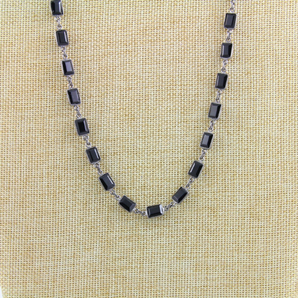 Black Onyx Fancy Mixcut Stone Chain (BC-BNX-91) - Beadspoint