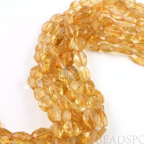 Honey Yellow Citrine Medium Faceted Ovals, (CITMedfoval) - Beadspoint