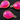 Fuschia Pink Chalcedony Faceted Baby Pear Bezel, (BZC7392-A) - Beadspoint