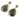 Labradorite Faceted Earrings Bezel Component,1 Pair, (EARR/LAB/01) - Beadspoint